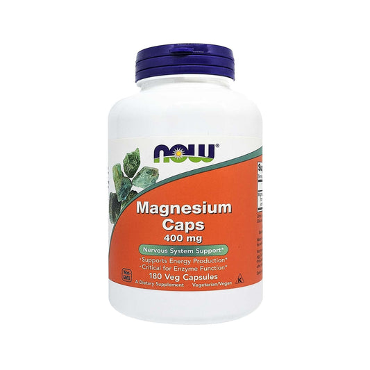 NOW Magnesium 400mg, 180 Veg Capsules