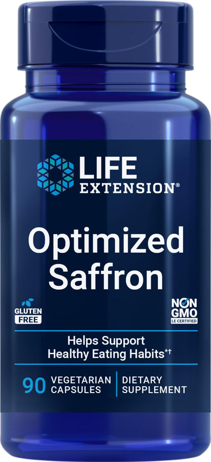 Life Extension Optimized Saffron, 90 Vegetarian Capsules