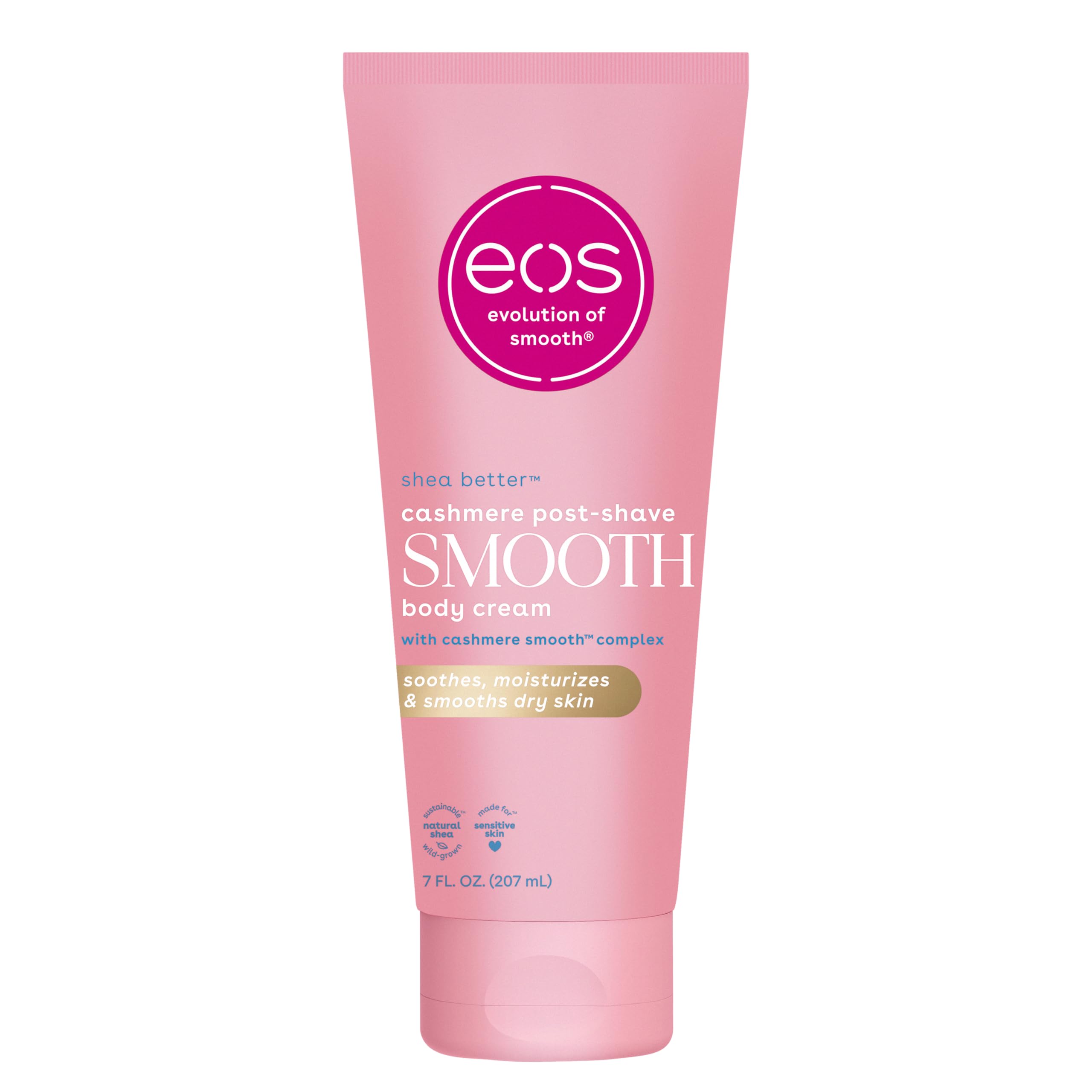 eos Cashmere Skin Collection Post-Shave Smooth Body Cream- Vanilla, 7 fl oz
