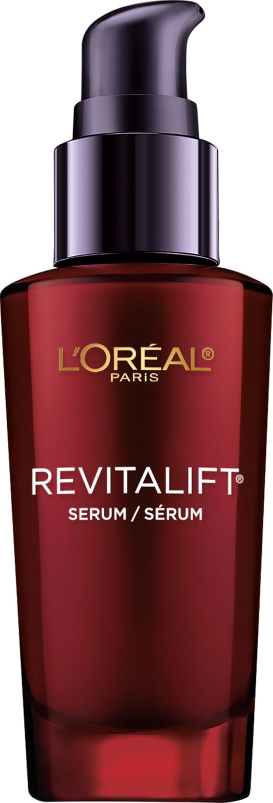 L'Oreal Paris Revitalift Triple Power Anti-Aging Concentrated Face Serum, Hyaluronic Acid and Pro-Xylane, Reduces Wrinkles 1 oz