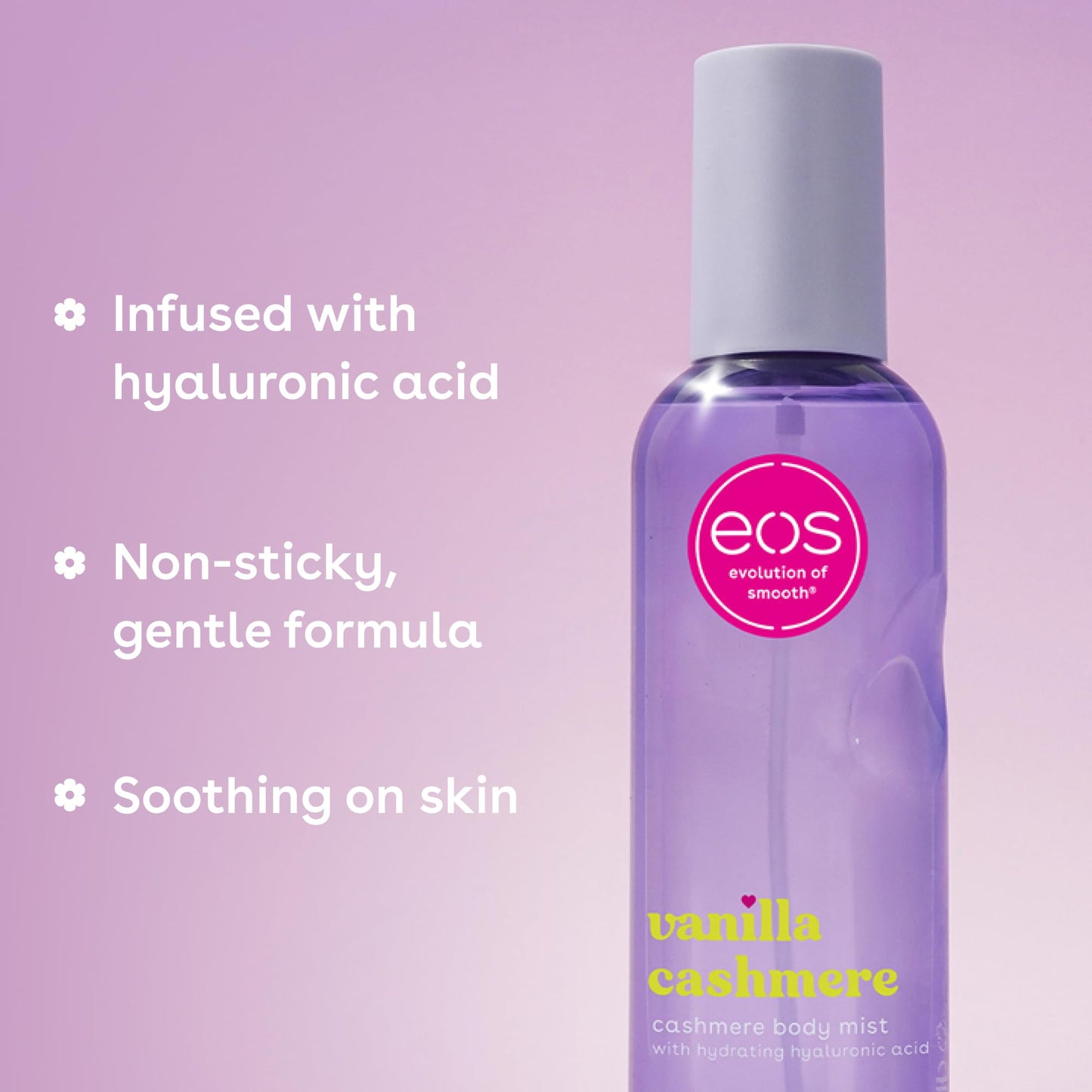 eos Cashmere Body Mist- Vanilla, Body Spray for Women, Vegan, 6 fl oz