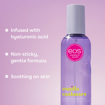 eos Cashmere Body Mist- Vanilla, Body Spray for Women, Vegan, 6 fl oz