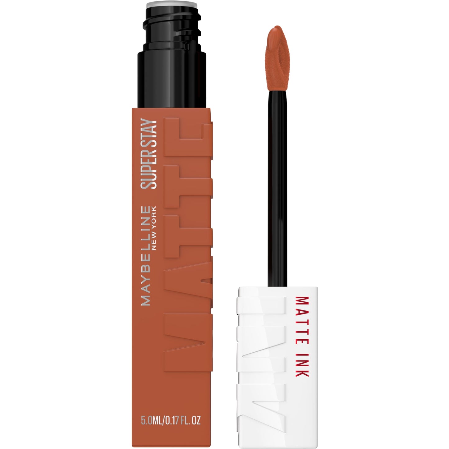 Maybelline Super Stay Matte Ink Liquid Lipstick Makeup, Long Lasting High Impact Color, Up to 16H Wear, Amazonian, Nude Brown, 1 Count, Packaging May Vary