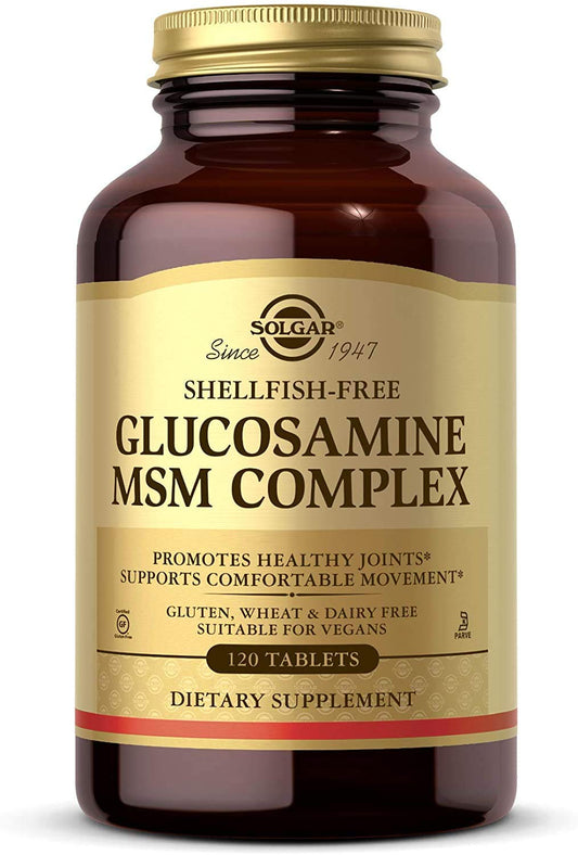 Solgar Glucosamine MSM Complex, 120 Tablets - Promotes Healthy Joints
