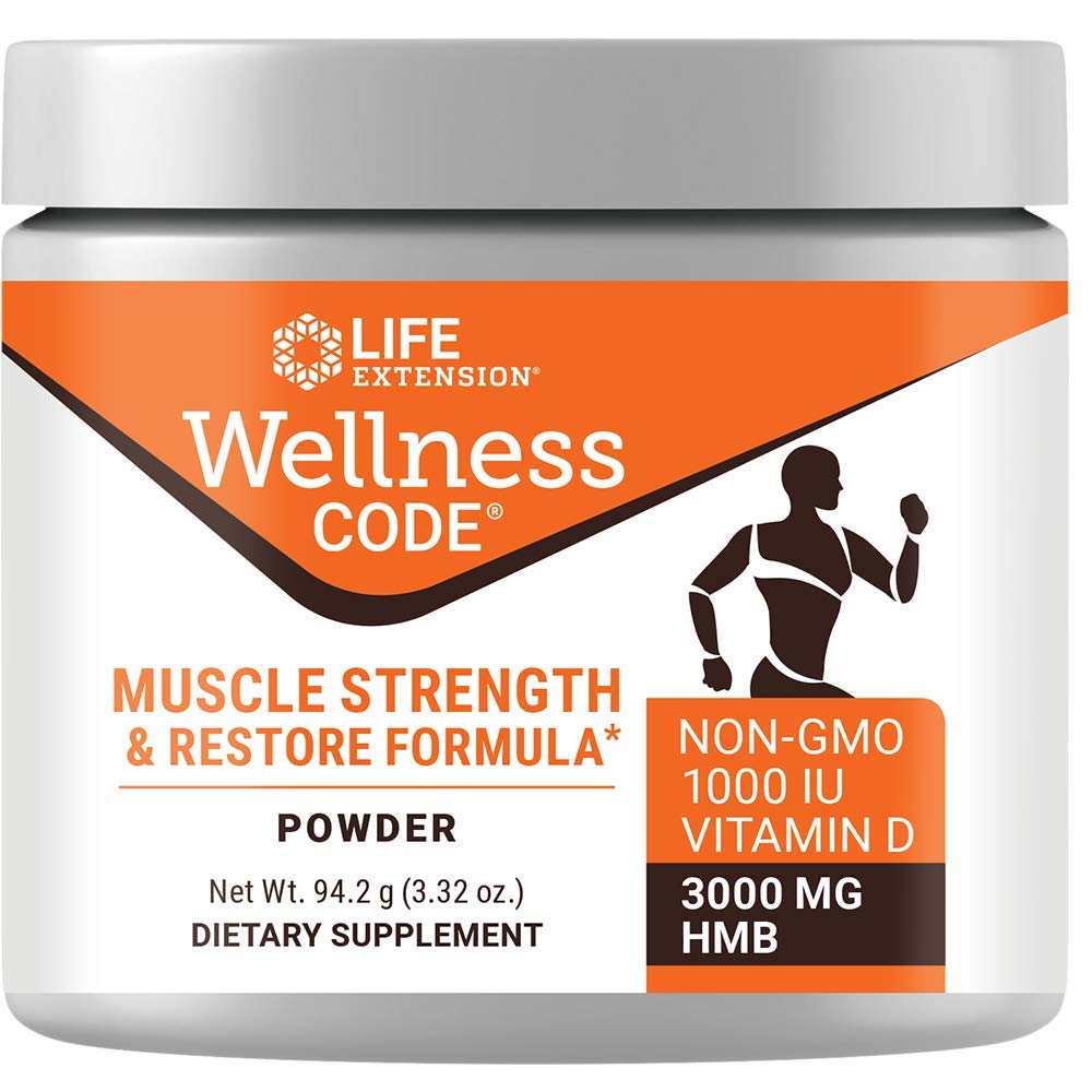 Life Extension Wellness Code Muscle Strength & Restore Formula, 94.2 Grams