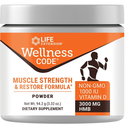 Life Extension Wellness Code Muscle Strength & Restore Formula, 94.2 Grams