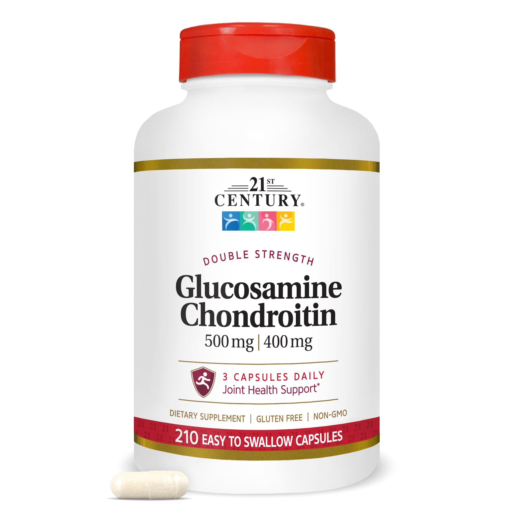 21st Century Double Strength Glucosamine Chondroitin 500/400mg, 210ct
