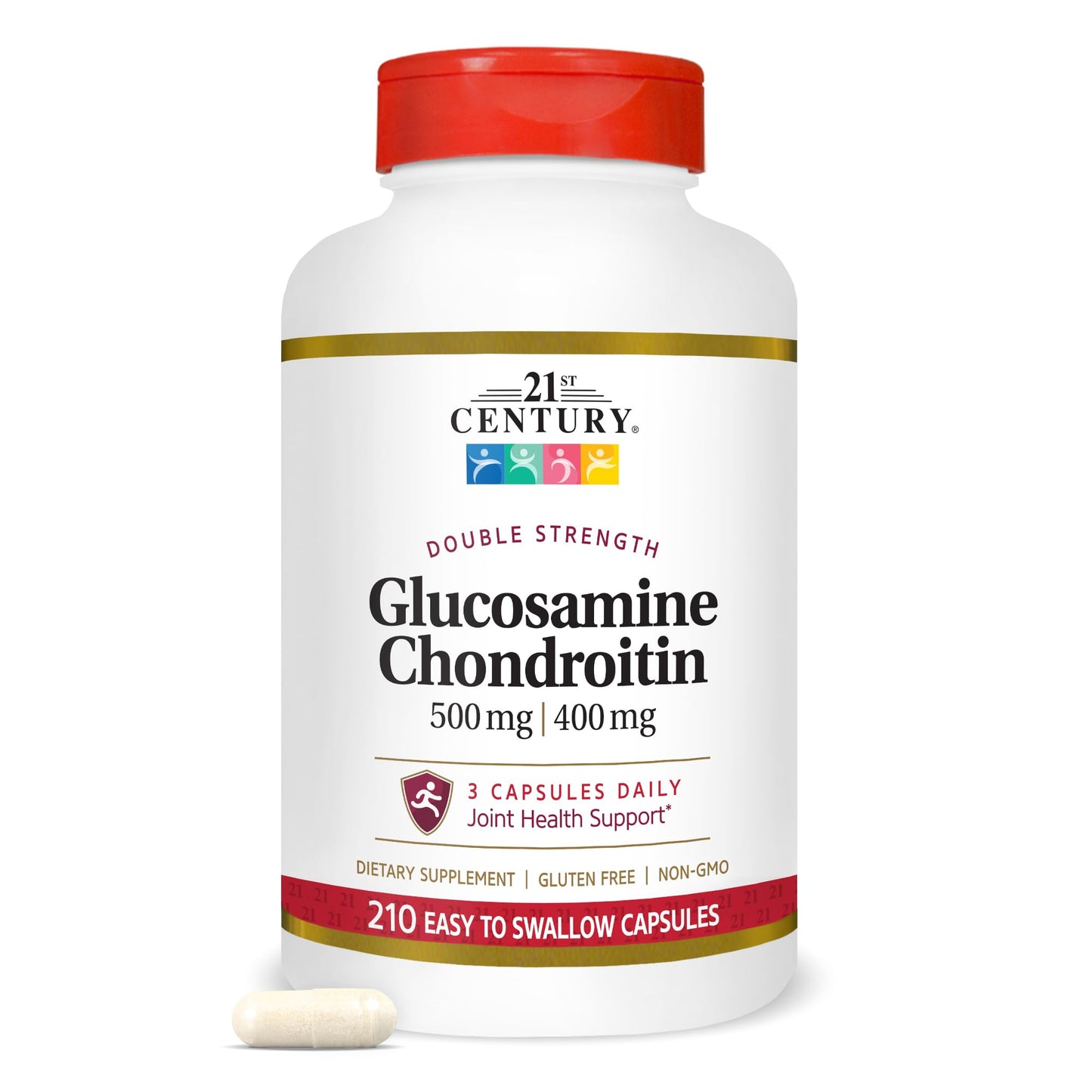 21st Century Double Strength Glucosamine Chondroitin 500/400mg, 210ct