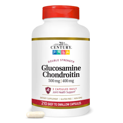 21st Century Double Strength Glucosamine Chondroitin 500/400mg, 210ct