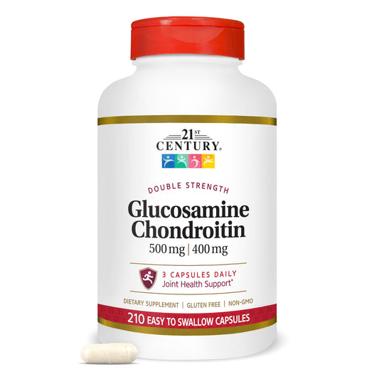 21st Century Double Strength Glucosamine Chondroitin 500/400mg, 210ct