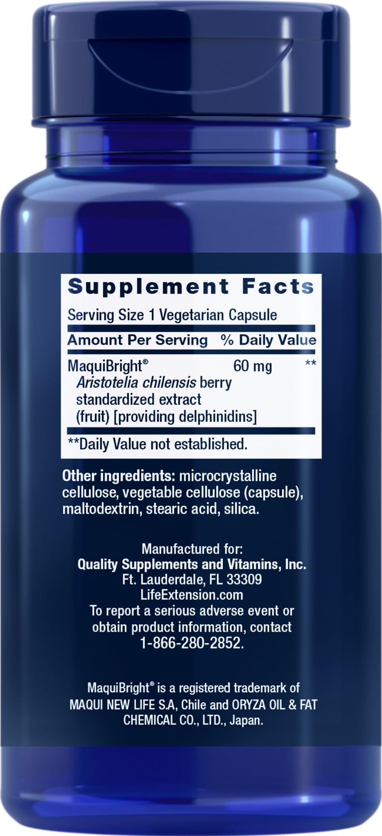 Life Extension Tear Support with MaquiBright 60 mg, 30 Vegetarian Capsules (Pack of 2)