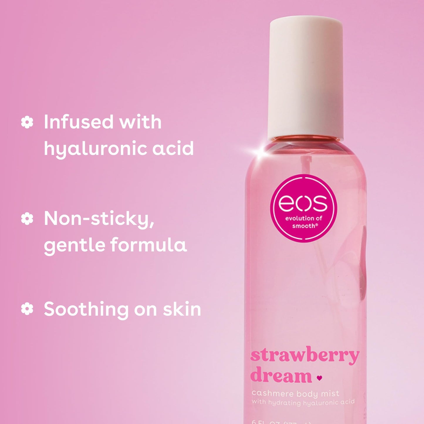 eos Cashmere Body Mist- Strawberry Dream, Body Spray for Women, 6 fl oz