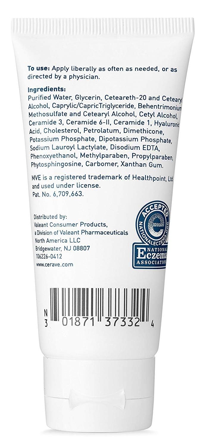 CeraVe Moisturizing Cream 1.89 oz (Pack of 2)