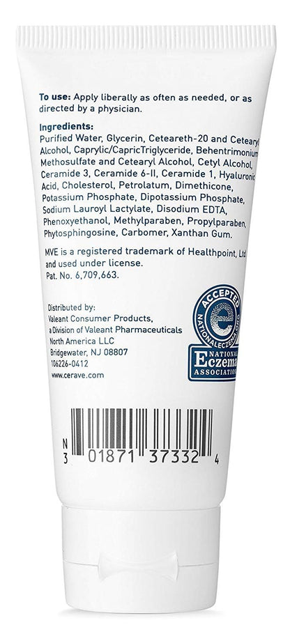 CeraVe Moisturizing Cream 1.89 oz (Pack of 2)
