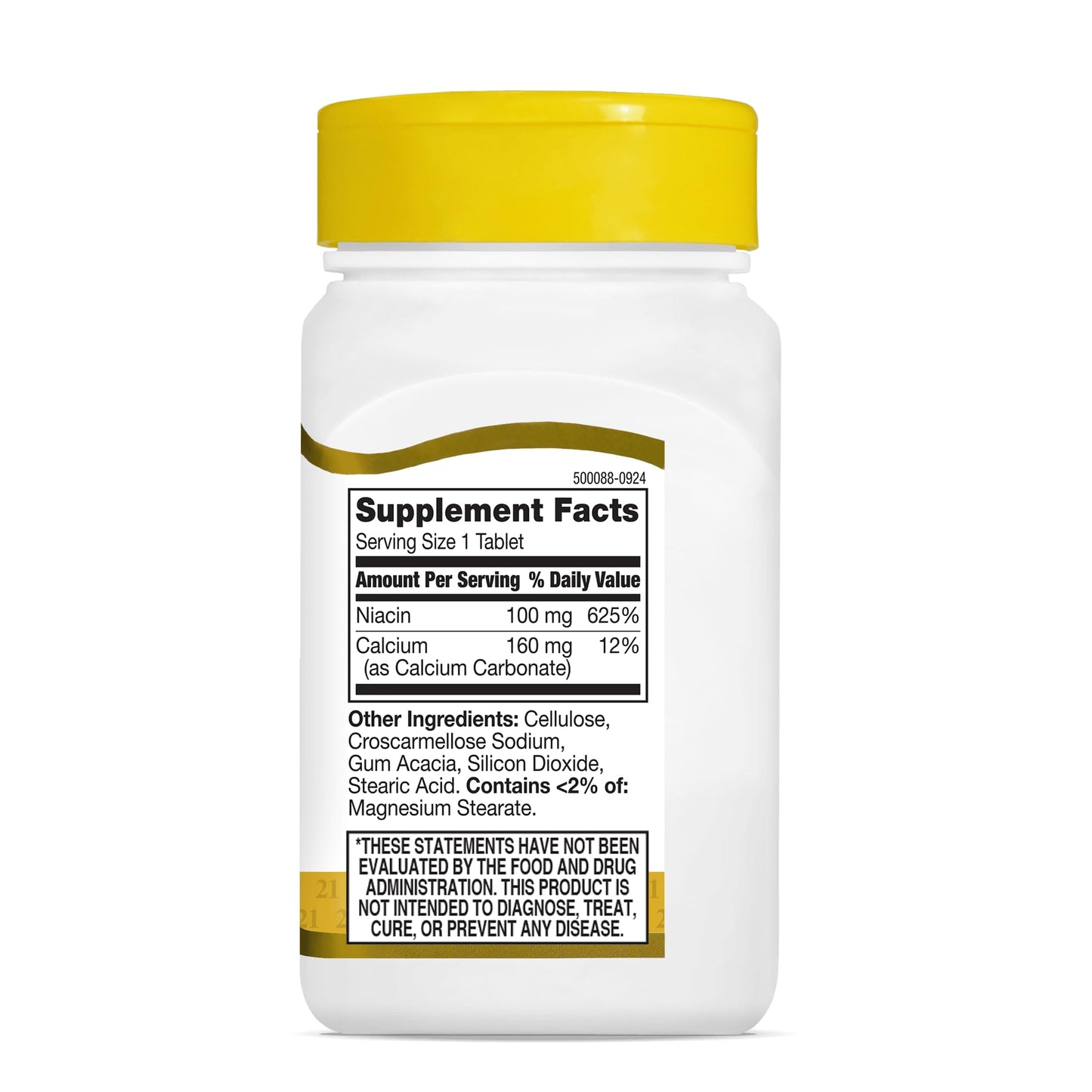 21st Century Niacin Tablets, 100 mg, 110 Count