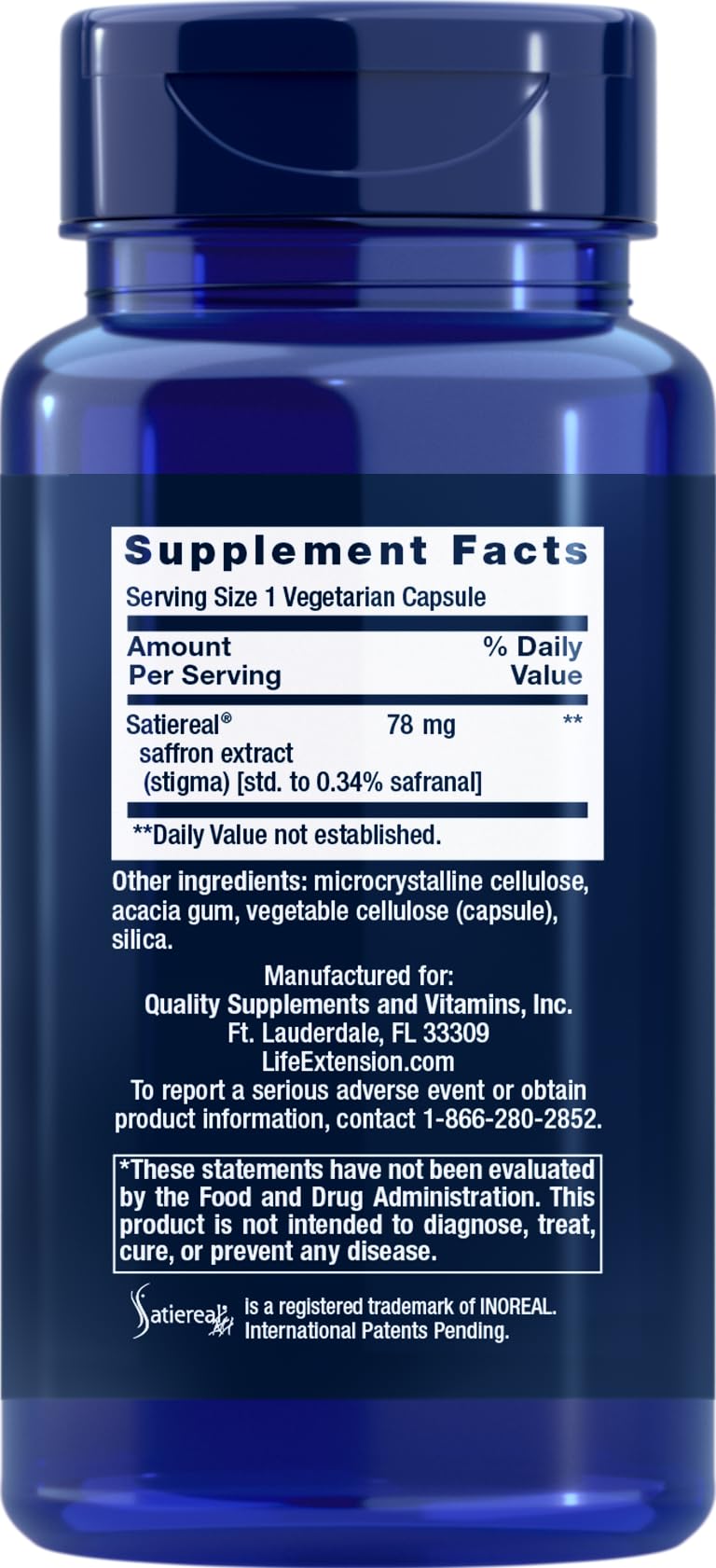 Life Extension Optimized Saffron, 90 Vegetarian Capsules