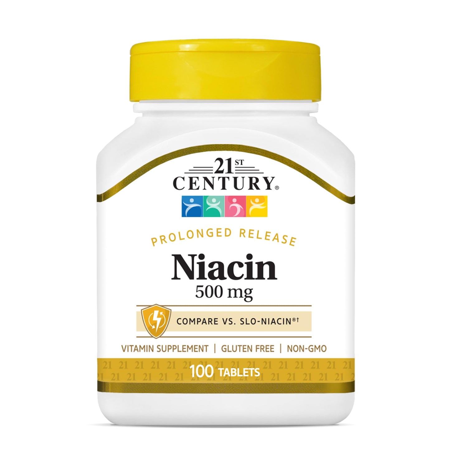 21st Century Niacin 500mg Prolonged Release Tablets, Vitamin B3, 100ct