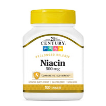 21st Century Niacin 500mg Prolonged Release Tablets, Vitamin B3, 100ct