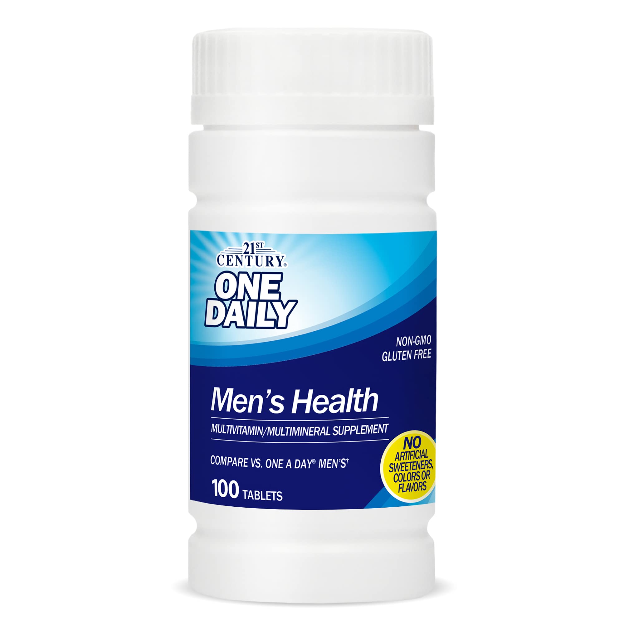 21st Century One Daily Men's Health Multivitamin Tablets, 100 Count