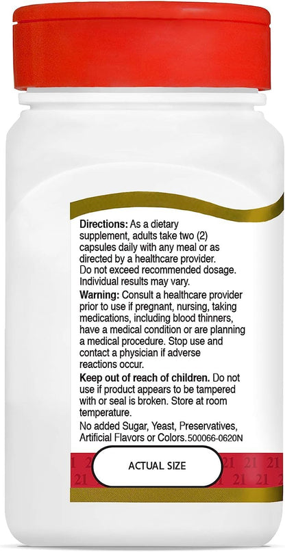 21st Century Glucosamine Chondroitin Original Strength Capsules, 60ct