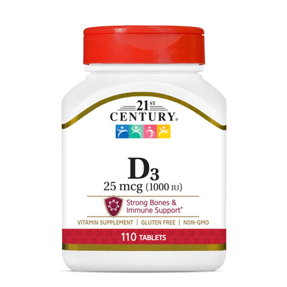 21st Century Vitamin D, 1000iu, 110 Tablets