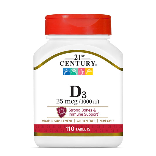 21st Century Vitamin D, 1000iu, 110 Tablets