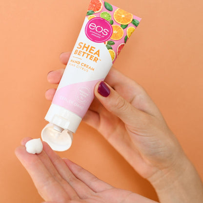 eos Hand Cream - Pink Citrus, Natural Shea Butter Hand Lotion and Skin Care, 24 Hour Hyrdration with Oil 2.5 oz