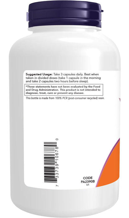NOW Foods Supplements Magtein, Magnesium L-Threonate, Cognitive Support*, 120 Veg Capsules