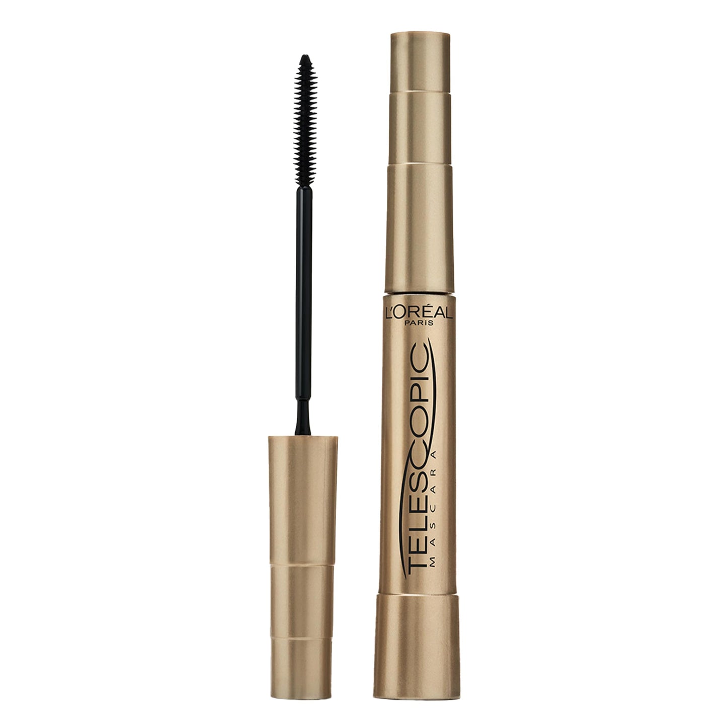 L’Oreal Paris Makeup Original Telescopic Mascara, Separating Mascara Volume and Length Formula, Washable, Black, 0.27 Fl Oz., 1 Count