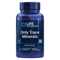 Life Extension Only Trace Minerals, a Daily dose of zinc, Chromium, Boron, Copper, Manganese, Vanadyl sulfate, Gluten-Free, Non-GMO, Vegetarian, 90 Capsules