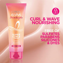 L’Oréal Paris Elvive Dream Lengths Super Curls Cream Leave-In, 5.1 Ounce