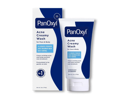 PanOxyl Creamy Acne Wash, 6 oz (3 Pack)