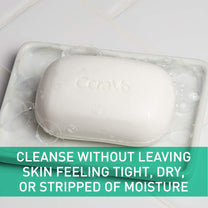 CeraVe Foaming Cleanser Bar, Soap-Free Body and Face Cleanser Bar for Oily Skin, Fragrance Free, 4.5 Ounce (Pack of 2)