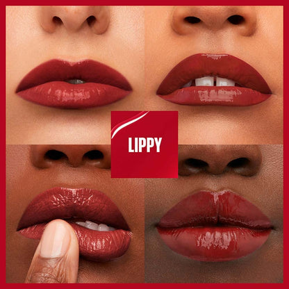 Maybelline Super Stay Vinyl Ink Longwear No-Budge Liquid Lipcolor Makeup, Highly Pigmented Color and Instant Shine, Lippy, Cranberry Red Lipstick, 0.14 fl oz, 1 Count