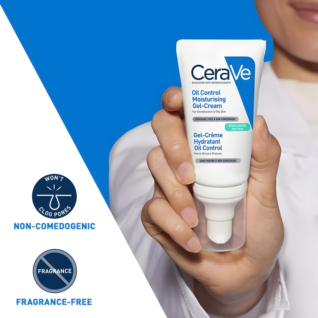 CeraVe Oil Control Gel-Cream, Niacinamide Face Moisturizer, Oily Skin 1.7oz