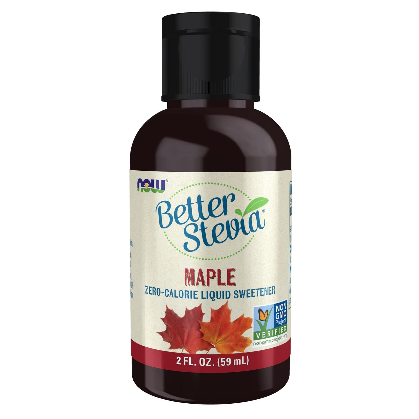 NOW Foods, Better Stevia, Liquid, Maple, Zero-Calorie Liquid Sweetener, Low Glycemic Impact, Certified Non-GMO, 2-Ounce