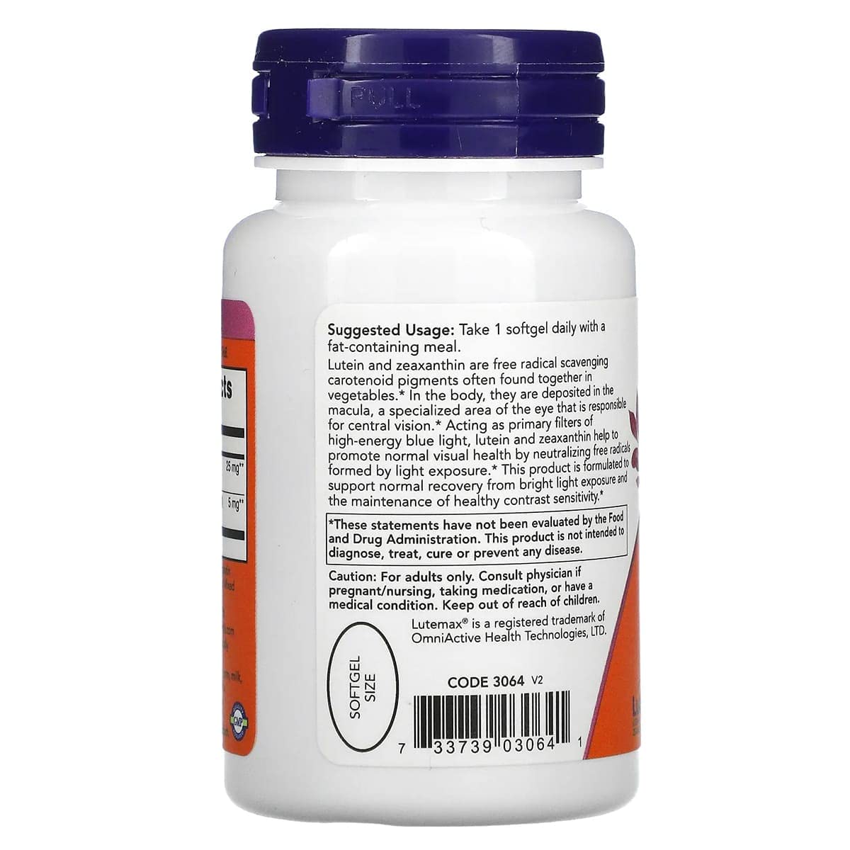 Now Supplements, Lutein & Zeaxanthin with 25 mg Lutein and 5 mg Zeaxanthin, 60 Softgels (2 Pack)