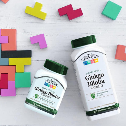 21st Century Ginkgo Biloba Extract Capsules, Memory & Focus, 60 Count