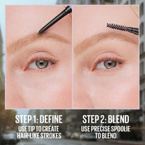 Maybelline Express Brow Ultra Slim Eyebrow Makeup, Brow Pencil with Precision Tip and Spoolie for Defined Eyebrows, Auburn, 1 Count (Packaging May Vary)