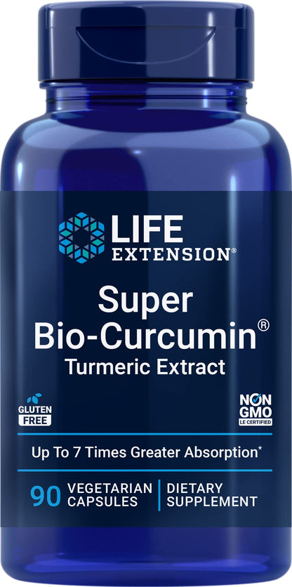 Life Extension Super Bio-Curcumin Turmeric Extract 400mg, 90 Veg Capsules