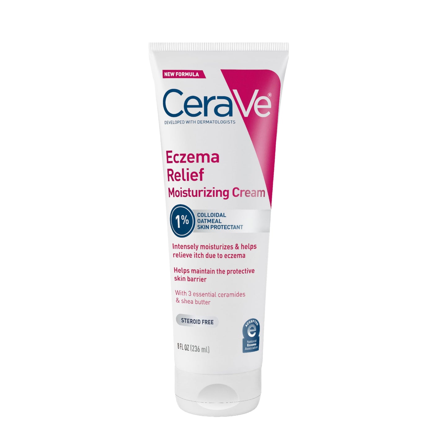 CeraVe Eczema Relief Moisturizing Cream, Shea Butter Dry Skin Lotion, 8oz