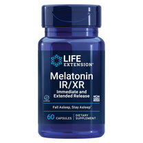 Life Extension Melatonin IR/XR, 1.5 mg, immediate- and Extended-Release Formula for Optimal Sleep Support, Healthy circadian Rhythms, Cellular Defense, Gluten-Free, Non-GMO, 60 Capsules