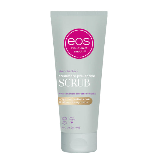 eos Cashmere Skin Collection Pre-Shave Scrub- Vanilla Cashmere, 7 fl oz