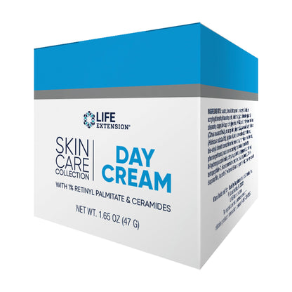 Life Extension Skin Care Collection Day Cream, retinyl palmitate, rice bran ceramides, shea butter, green tea, daytime nourishment to regenerate collagen & moisturize skin, 1.65 oz (47 g)