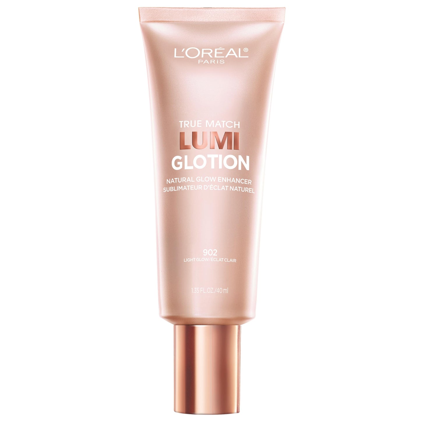 L'Oreal Paris Makeup True Match Lumi Glotion, Natural Glow Enhancer, Illuminator Highlighter, Bronzing Drops For a Sun-Kissed Glow For Face and Body, 902 Light, 1.35 fl oz