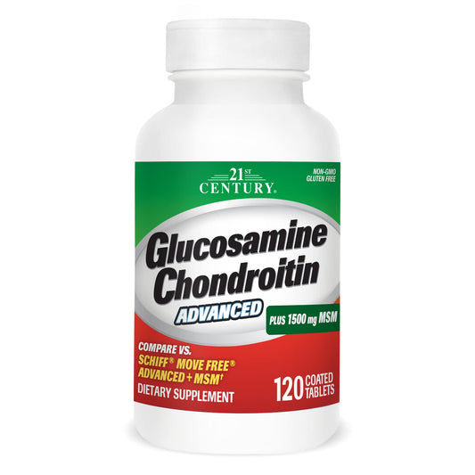21st Century Glucosamine Chondroitin Advanced with MSM, Joints, 120ct