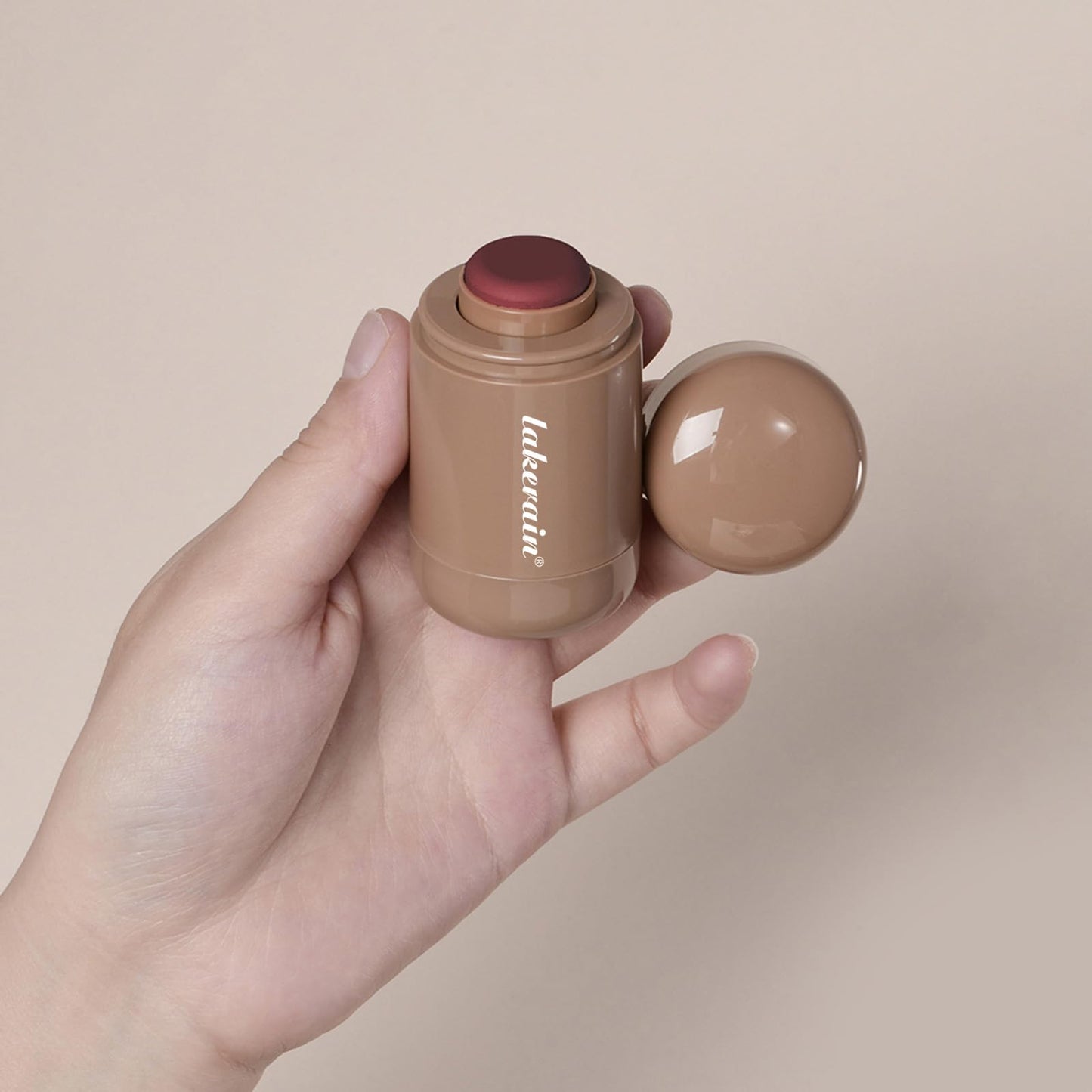 Cream Blush stick, Natural-Looking Matte Finish Makeup Blush stick, Hydrating Long Lasting Lightweight Blendable Blush for cheeks (#6 Bronze Glow, 1 PC)