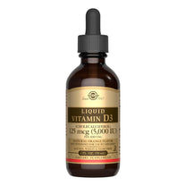 Solgar Liquid Vitamin D3 125 mcg (5,000 IU) - 2 fl oz - Delicious, Natural Orange Flavor - Helps Maintain Healthy Bones & Teeth - Immune System Support - Gluten Free, Dairy Free, Kosher - 59 Servings