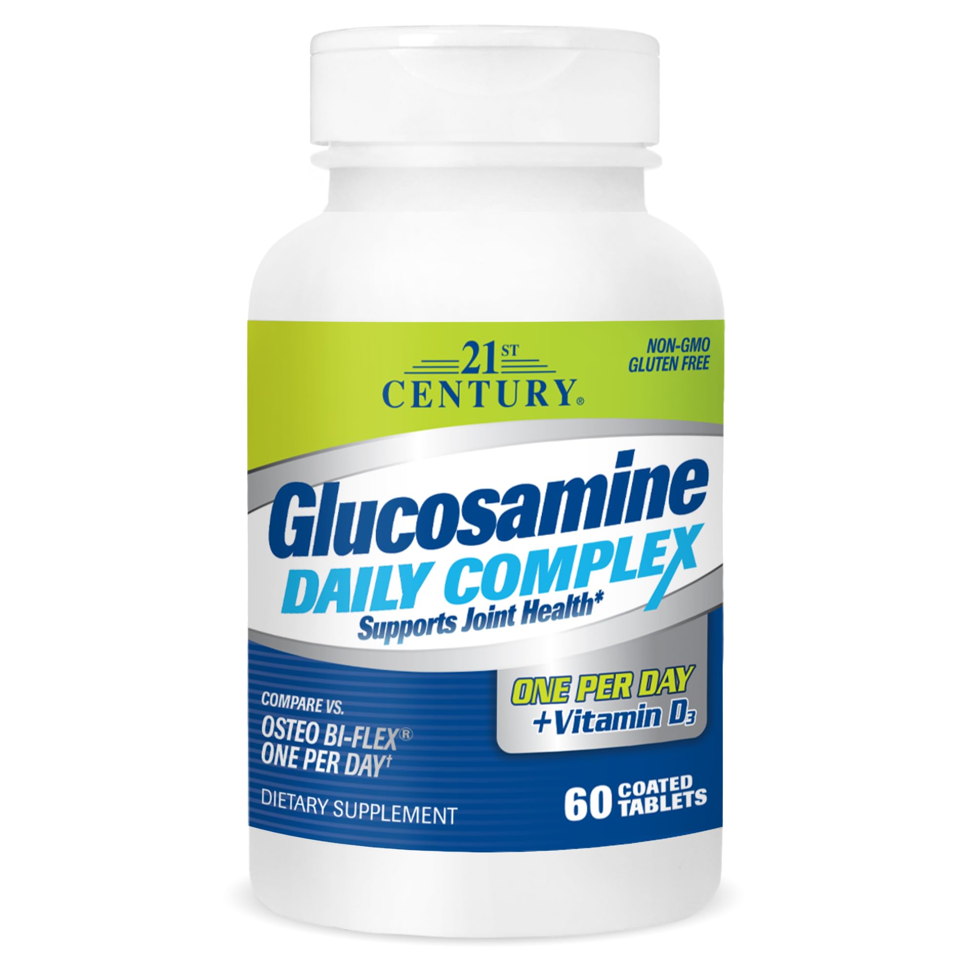 21st Century Glucosamine Daily Complex Plus D Tablets, Joints, 60 Count