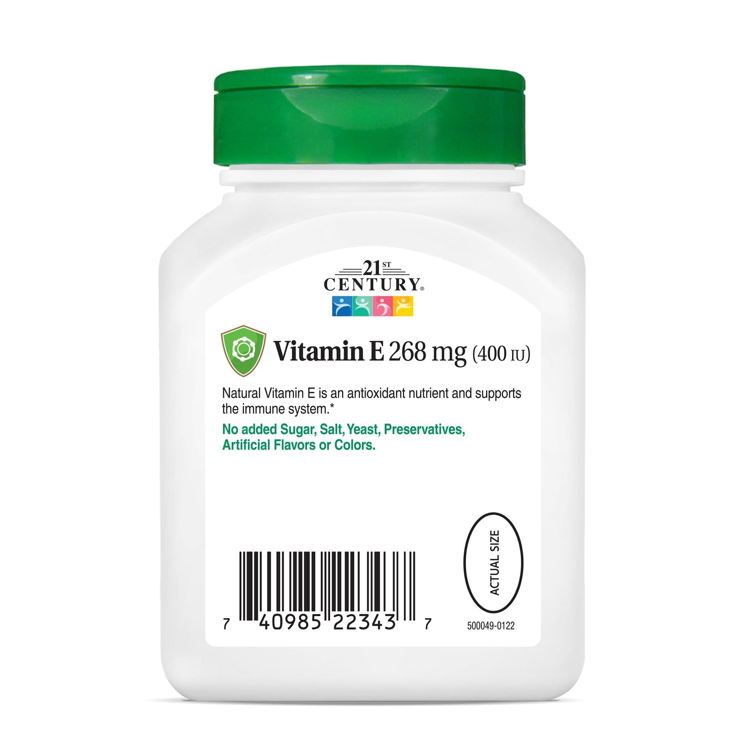 21st Century E 400 I.U. Natural (D-Alpha) Softgels, 110-Count